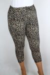 Leopárdmintás térd leggings S/L , XL/XXL,3XL/4XL, 5XL/6XL