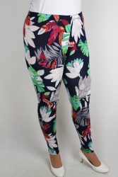 Virágos vékony leggings S/L , XL/XXL, 3XL/4XL , 5XL/6XL