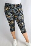   Színes virágos térd leggings S/L , XL/XXL,3XL/4XL, 5XL/6XL