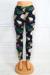 Virágos vékony leggings S/L , XL/XXL, 3XL/4XL , 5XL/6XL