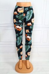 Virágos vékony leggings S/L , XL/XXL, 3XL/4XL , 5XL/6XL