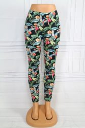 Virágos vékony leggings S/L , XL/XXL, 3XL/4XL , 5XL/6XL