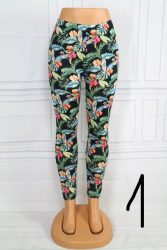 Virágos vékony leggings S/L , XL/XXL, 3XL/4XL , 5XL/6XL