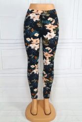 Virágos vékony leggings S/L , XL/XXL, 3XL/4XL , 5XL/6XL