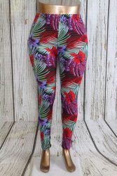 Virágos vékony leggings S/L , XL/XXL, 3XL/4XL , 5XL/6XL