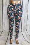 Virágos vékony leggings S/L , XL/XXL, 3XL/4XL , 5XL/6XL