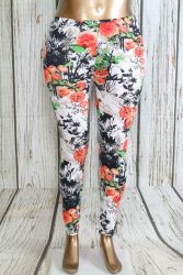 Virágos vékony leggings S/L , XL/XXL, 3XL/4XL , 5XL/6XL