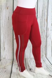 Oldalt görögmintás ,neccbetétes sportos leggings M/L és XL/XXL