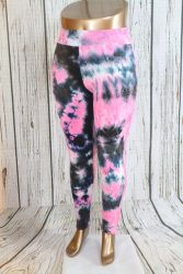 Színes rugalmas anyagú leggings S/L , XL/XXL, 3XL/4XL és 5XL/6XL