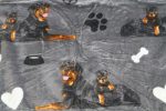 Kutyusos pihe-puha plüss anyagú takaró   200 cm X 150 cm