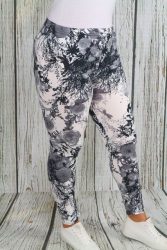 Virágos vékony leggings S/L , XL/XXL, 3XL/4XL , 5XL/6XL