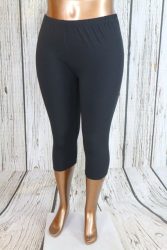 Fekete térd leggings 2XL, 3XL, 4XL, 5XL/6XL