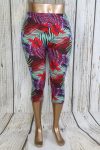   Színes virágos térd leggings S/L , XL/XXL,3XL/4XL, 5XL/6XL