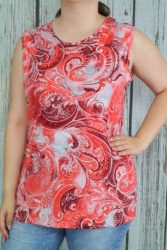----------Színes mintás  ujjatlan felső L, XL, 2XL, 3XL,4XL