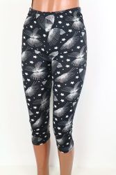 Színes virágos térd leggings S/L , XL/XXL,3XL/4XL, 5XL/6XL