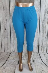 Színes térd leggings 2XL, 3XL, 4XL, 5XL/6XL  -kék