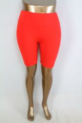 Színes rövid leggings 2XL, 3XL, 4XL, 5XL/6XL- piros 