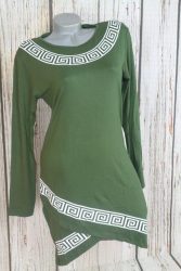 Görögmintás csinos ruha,tunika S/M és L/XL.  Fekete,khaki és szürke 