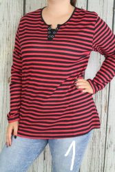 Színes csíkos moletti felső 5XL, 6XL,7XL,8XL,9XL - 5 színben 