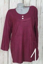 Csinos vékonykötésű zsebes felső, tunika  2XL 