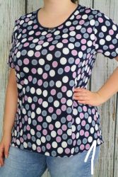 Csinos pöttyös felső M,L,XL,2XL,3XL,4XL