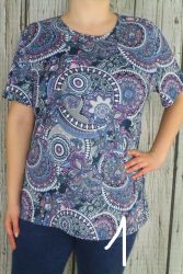  Színes mintás felső M,L,XL,2XL,3XL,4XL - 4 színben 