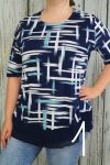 Nagyon csinos mintás felső XL, 2XL, 3XL, 4XL, 5XL, 6XL