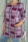Csinos mintás zsebes tunika  M, L, XL, 2XL, 3XL, 4XL