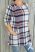 Csinos kockás zsebes tunika M, L, XL, 2XL, 3XL,4XL