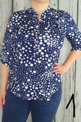 Csinos pöttyös  felső M, L, XL, 2XL, 3XL, 4XL