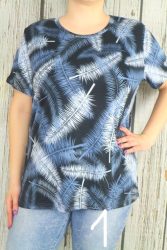 Színes mintás moletti felső 4XL, 5XL, 6XL ,7XL ,8XL- 4 színben 