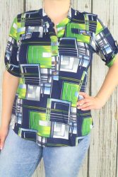 Csinos színes  kockás mintás  felső  L-6XL méretig 