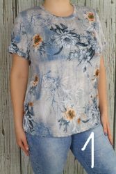 Színes virágos  felső M,L,XL,2XL,3XL,4XL  - 4 színben 