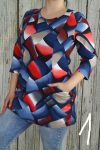 4- Csinos mintás zsebes tunika M, L, 2XL, 3XL,4XL
