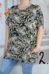   Divatos mintás zsebes tunika  2XL /3XL  és 4XL/5XL  - 3 színben 