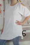 Vállvillantós színes ruha L/XL és 2XL/3XL  - 6 színben 