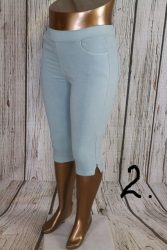 Csinos farmerhatású rugalmas  térdnadrág   2XL/3XL,  3XL/4xL,    5XL/5XL , 6xL/7XL    - 6 színben 