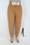   Csinos lezser nadrág , lent gumis L/XL, 2XL/3XL, 4XL/5XL  - 8 színben 