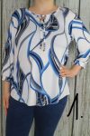 Nagyon csinos mintás felső XL- 6XL méretig  - 3 színben 