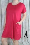 Egyszínű zsebes ruha L/XL ,2XL/3XL, 4XL/5XL