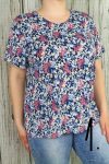   Színes apróvirágos moletti felső 4XL, 5XL, 6XL ,7XL ,8XL -4 szín