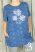 "Farmerhatású" virágos zsebes tunika M, L, XL, 2XL, 3XL, 4XL