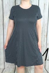Színes pöttyös  lenge ruha L, XL, 2XL, 3XL, 4XL