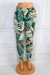   Színes levélmintás zsebes rugalmas anyagú nadrág  M/L, XL/XXL, 3XL/4XL, 5XL/6XL