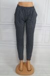 Mintás zsebes rugalmas anyagú nadrág M/L, XL/XXL
