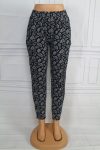 Mintás zsebes rugalmas anyagú nadrág M/L, XL/XXL