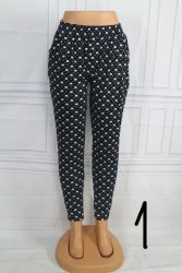 Mintás zsebes rugalmas anyagú nadrág M/L, XL/XXL