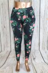   Virágmintás tavaszi ,nyári zsebes nadrág,leggings M/L,XL/XXL