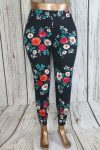   Virágmintás tavaszi ,nyári zsebes nadrág,leggings 3XL/4XL és 5XL/6XL