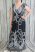 1- ---- Szépséges mintás maxi ruha M/L 
